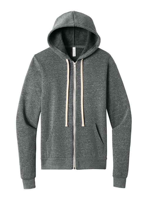 BELLA+CANVAS Unisex Triblend Sponge Fleece Full-Zip Hoodie
