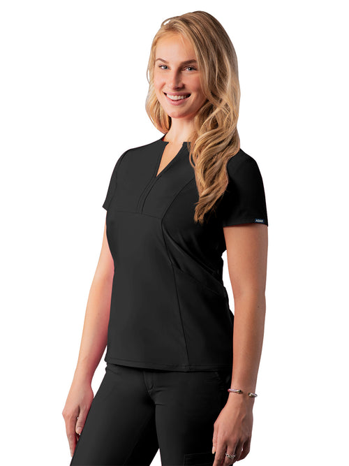 Adar - Addition - Women's Notched V-Neck Top