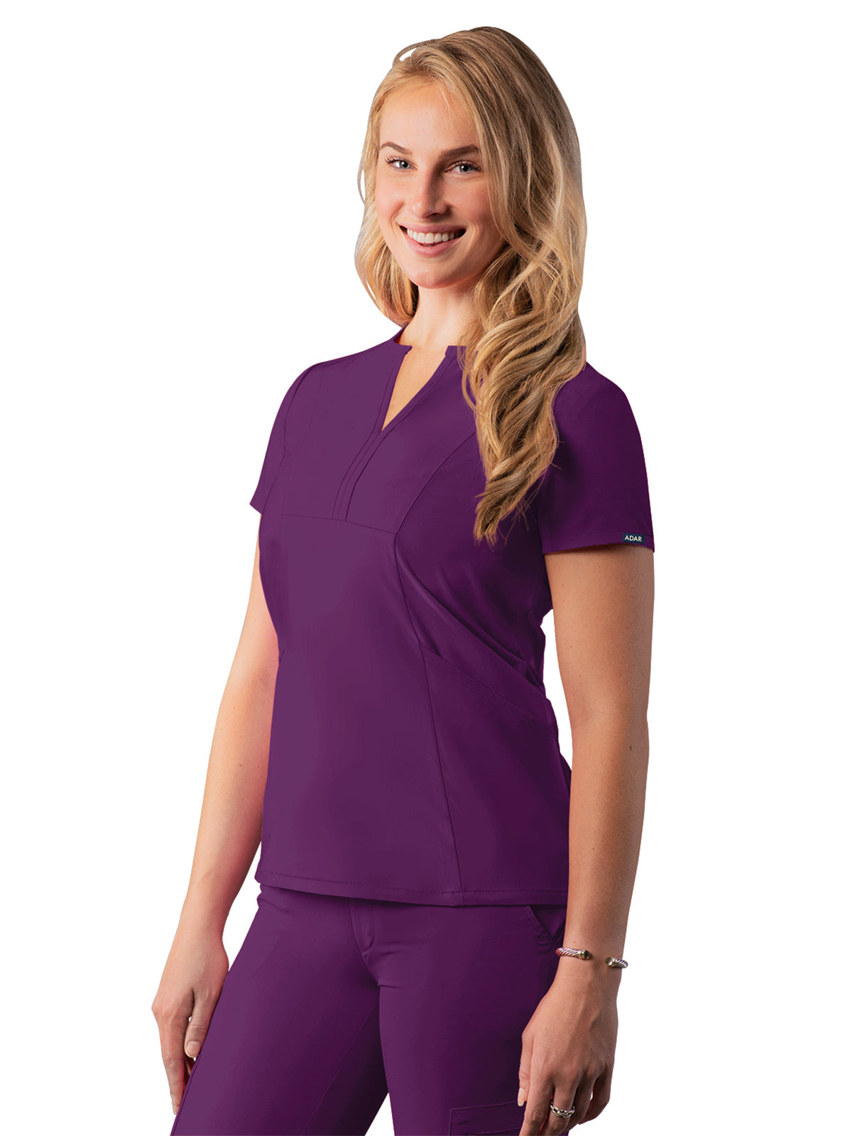 Adar - Addition - Women's Notched V-Neck Top