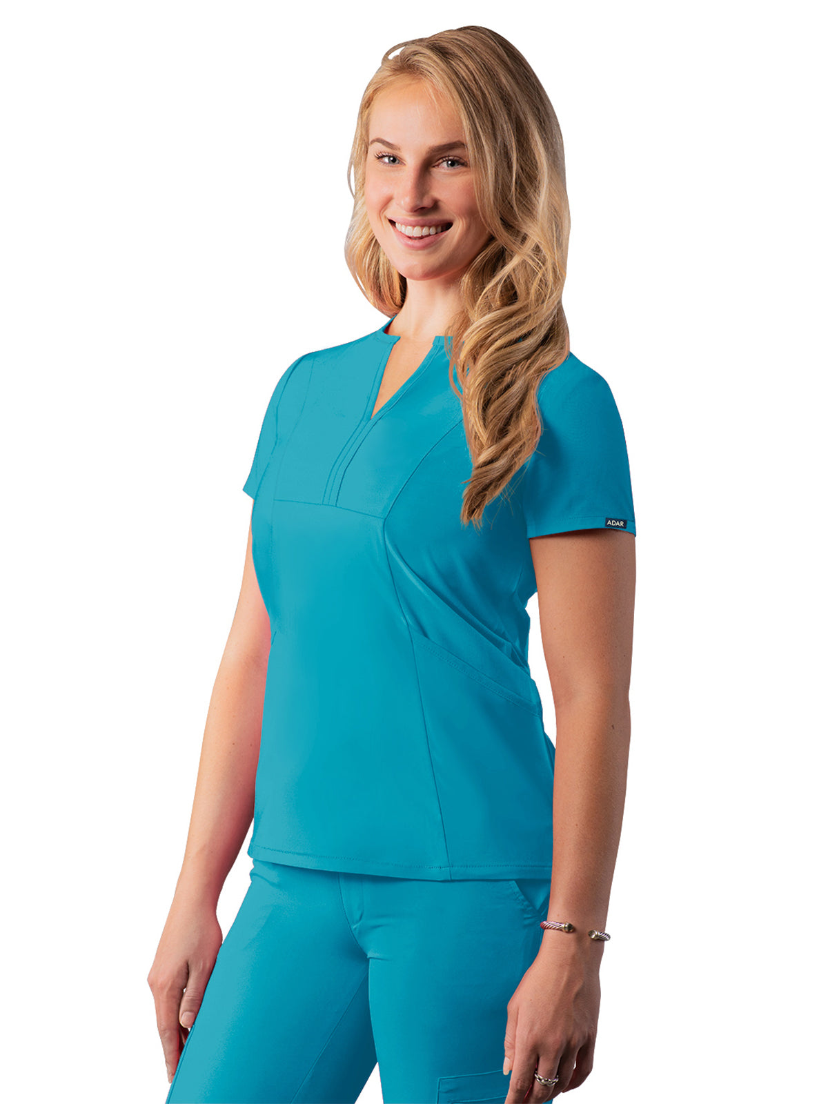Adar - Addition - Women's Notched V-Neck Top