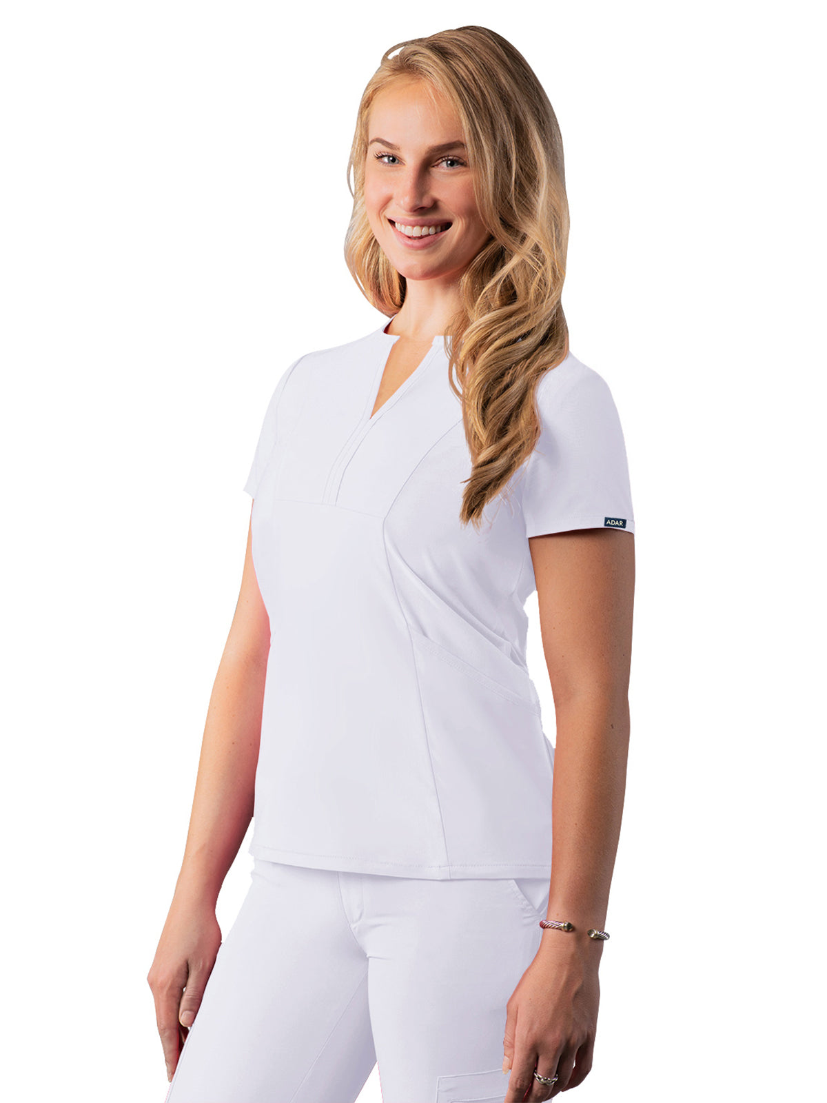 Adar - Addition - Women's Notched V-Neck Top