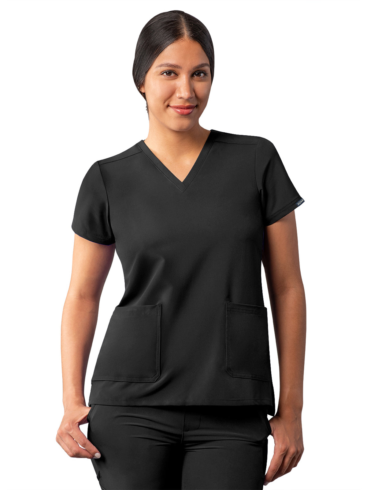 Adar - Addition - Women's Multi-Pocket V-Neck Top