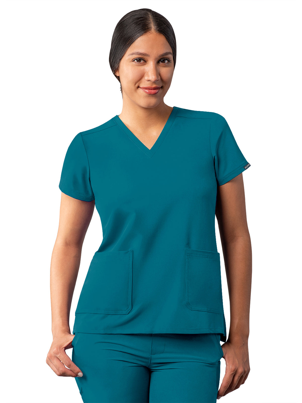 Adar - Addition - Women's Multi-Pocket V-Neck Top