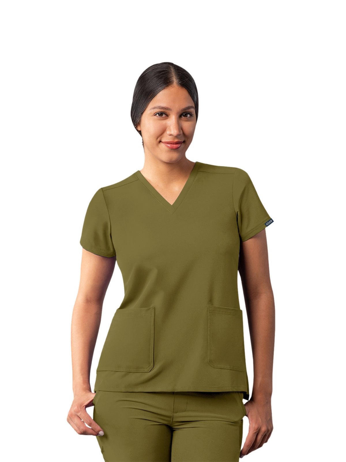 Adar - Addition - Women's Multi-Pocket V-Neck Top