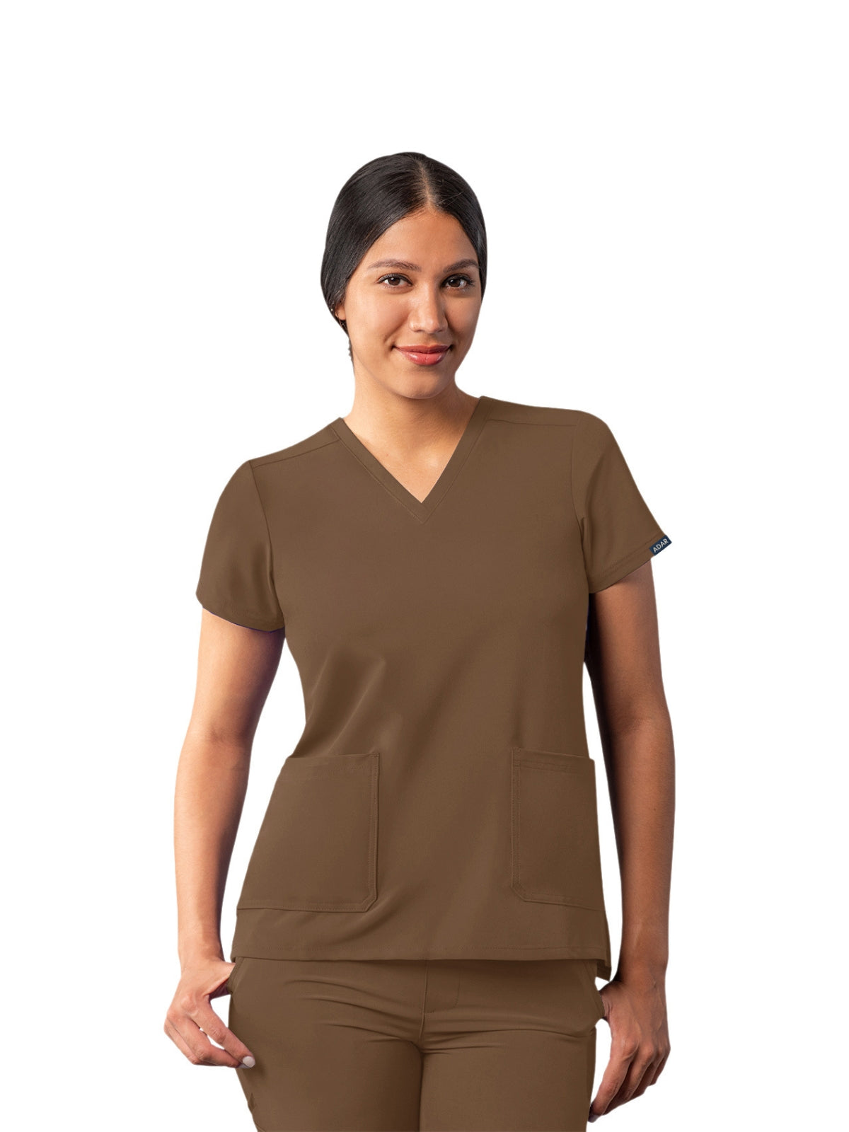 Adar - Addition - Women's Multi-Pocket V-Neck Top
