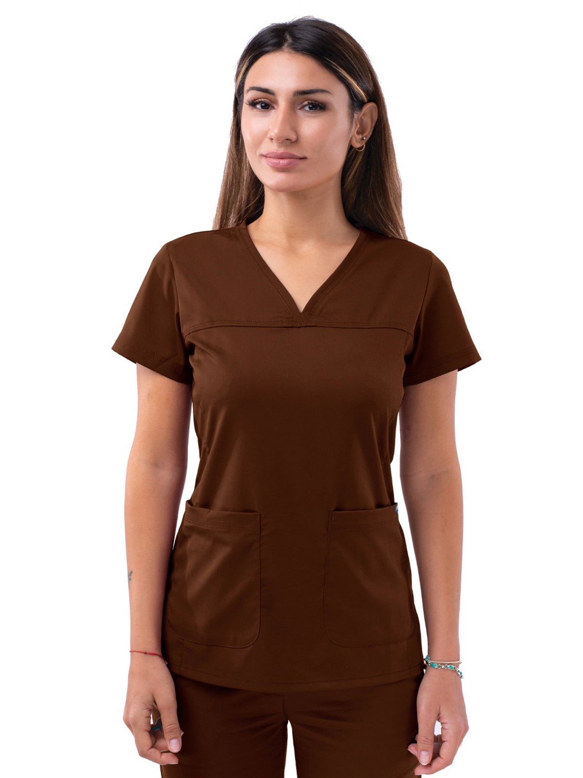 Adar - Pro - Women's V-Neck Sweetheart Top