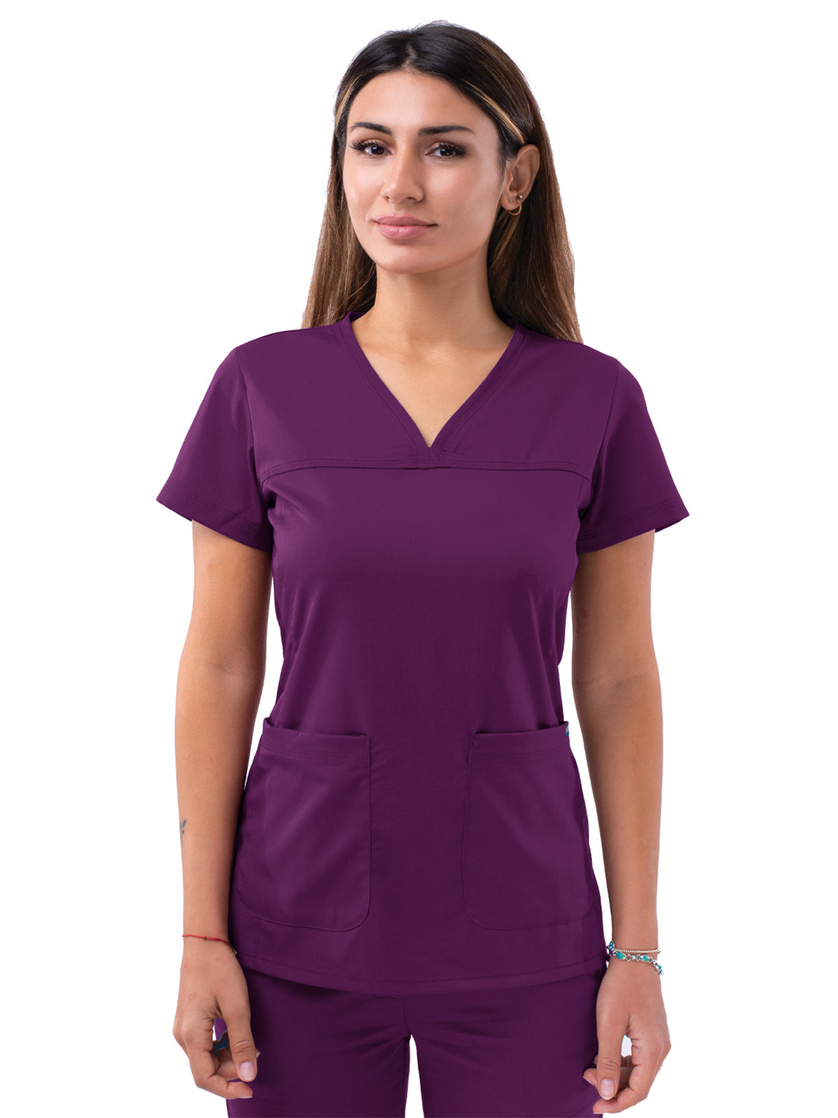 Adar - Pro - Women's V-Neck Sweetheart Top