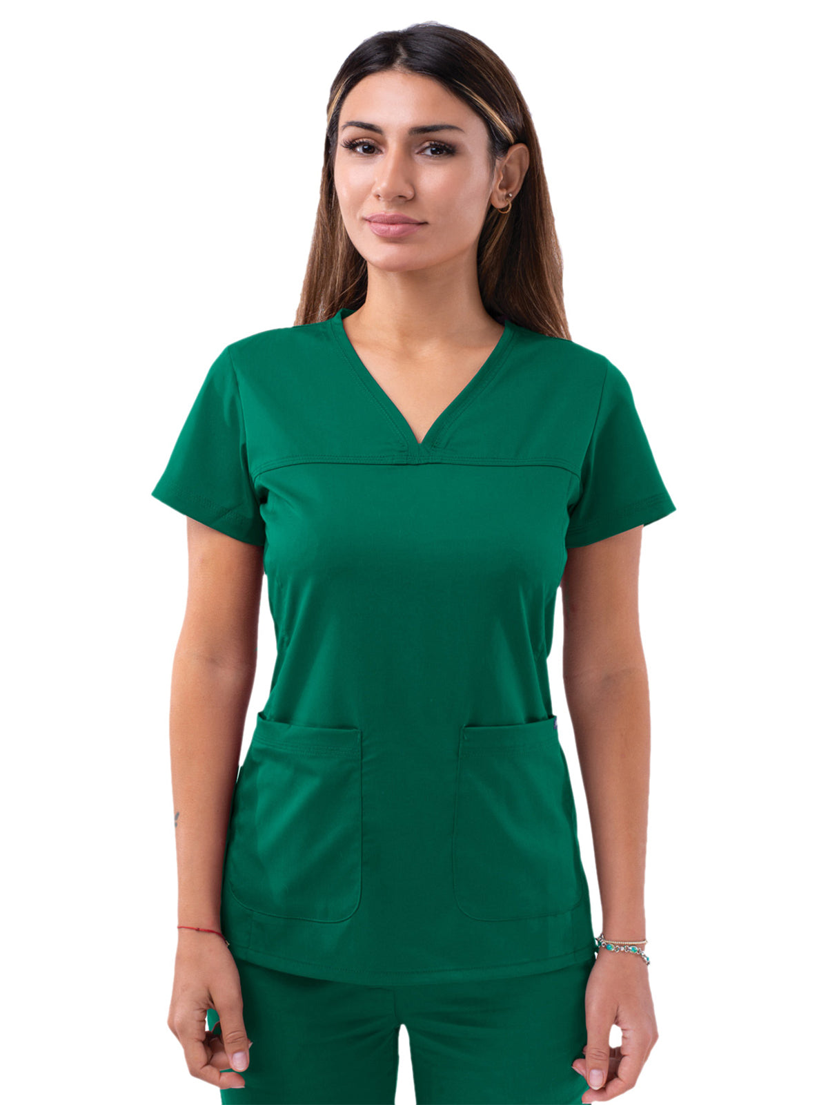 Adar - Pro - Women's V-Neck Sweetheart Top