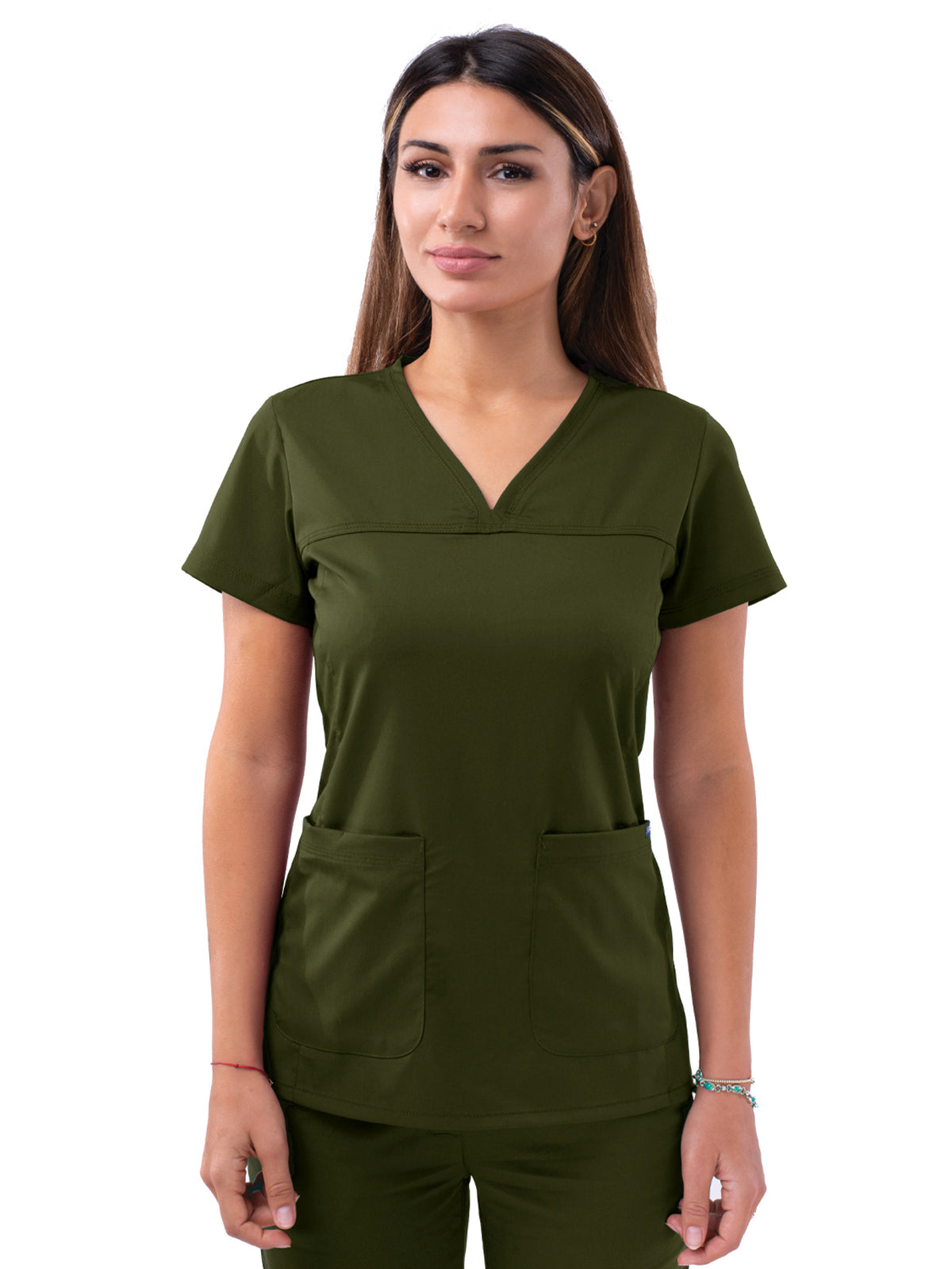 Adar - Pro - Women's V-Neck Sweetheart Top