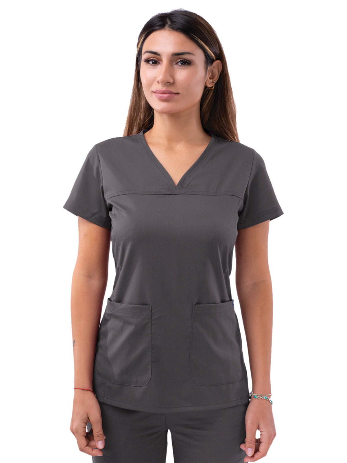 Adar - Pro - Women's V-Neck Sweetheart Top