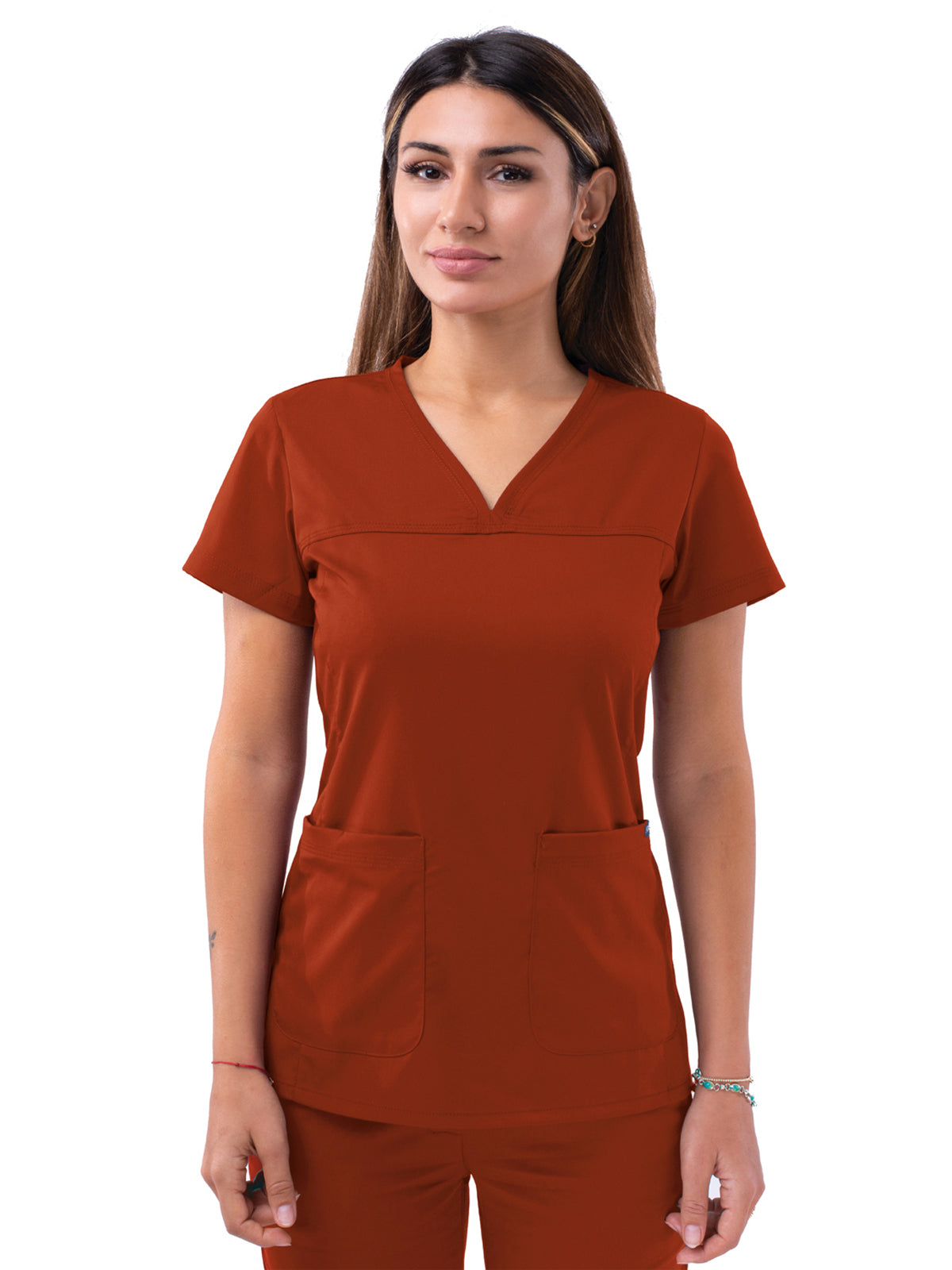 Adar - Pro - Women's V-Neck Sweetheart Top