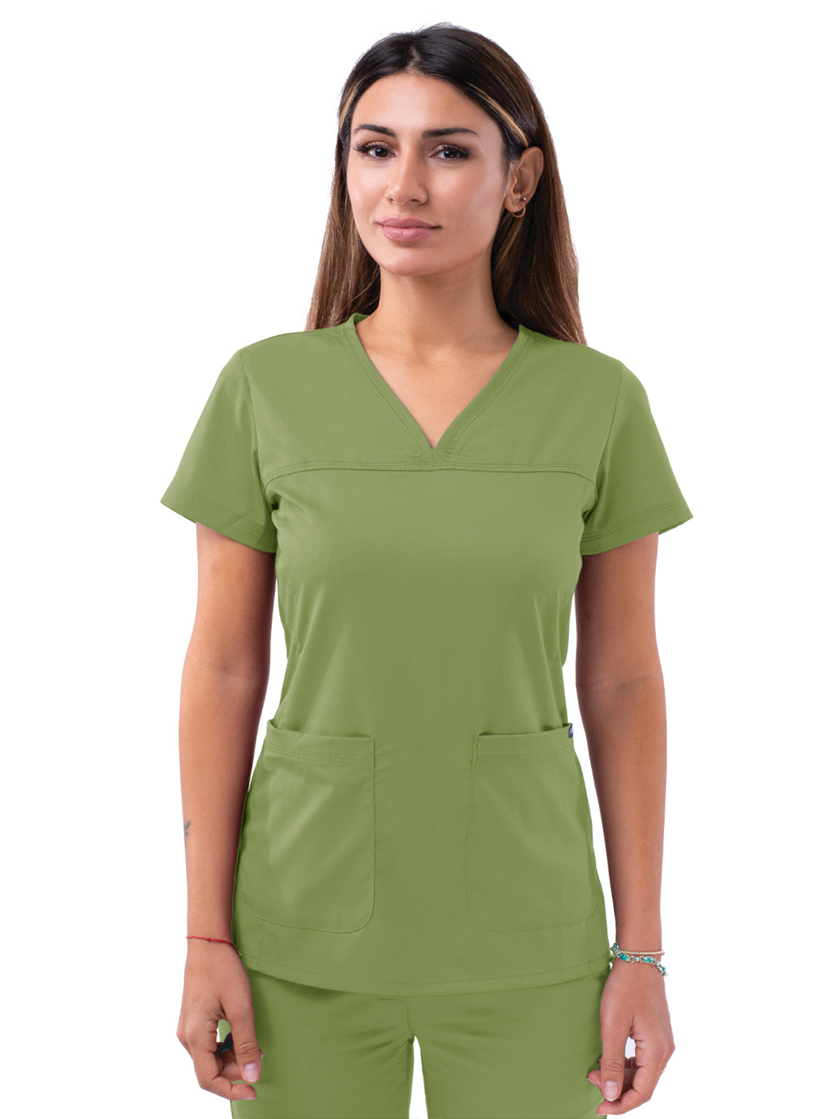 Adar - Pro - Women's V-Neck Sweetheart Top
