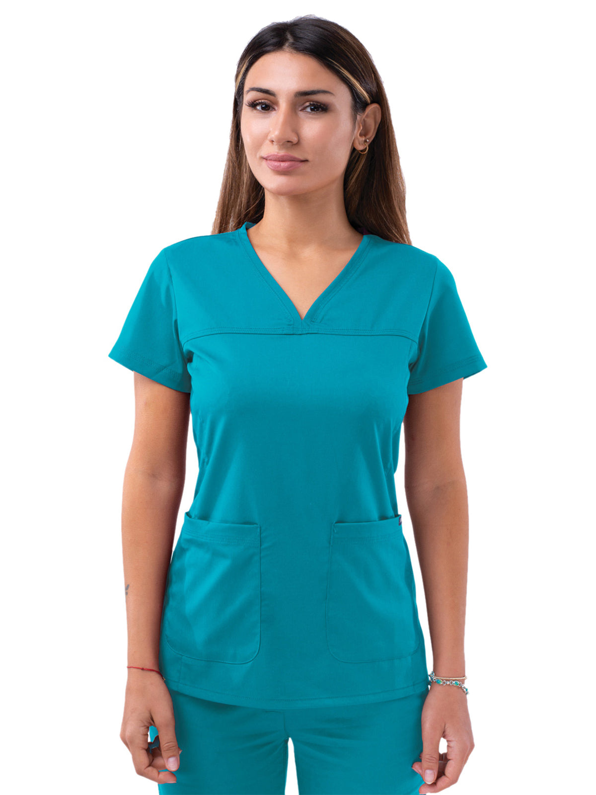 Adar - Pro - Women's V-Neck Sweetheart Top