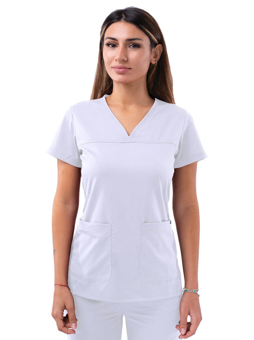 Adar - Pro - Women's V-Neck Sweetheart Top