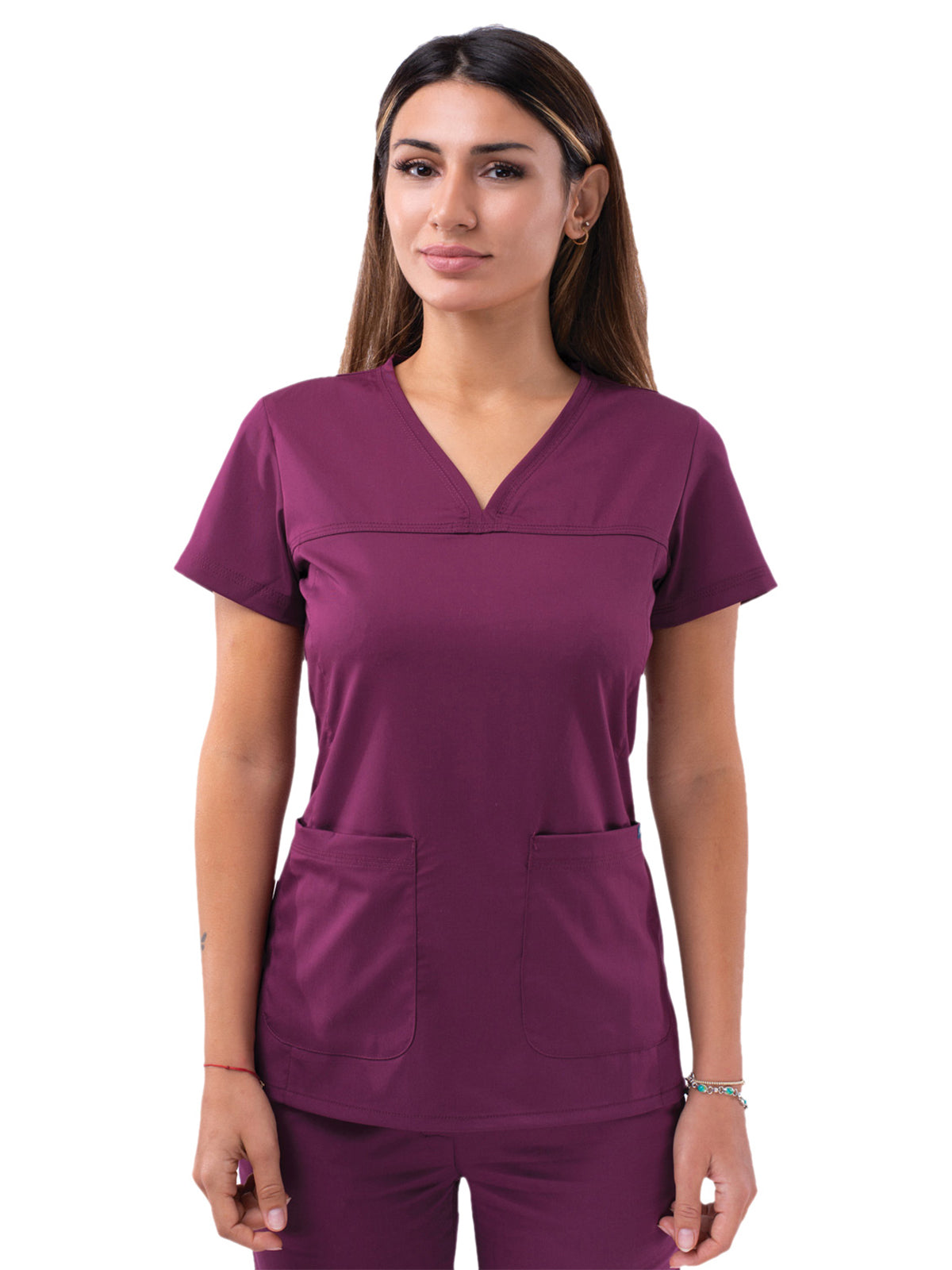 Adar - Pro - Women's V-Neck Sweetheart Top