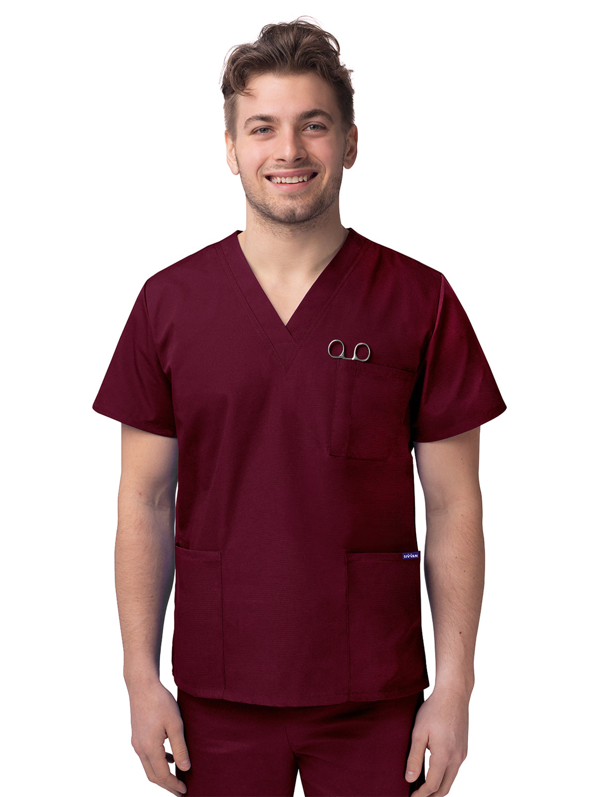 Adar - Sivvan - Unisex V-Neck 3 Pocket Top