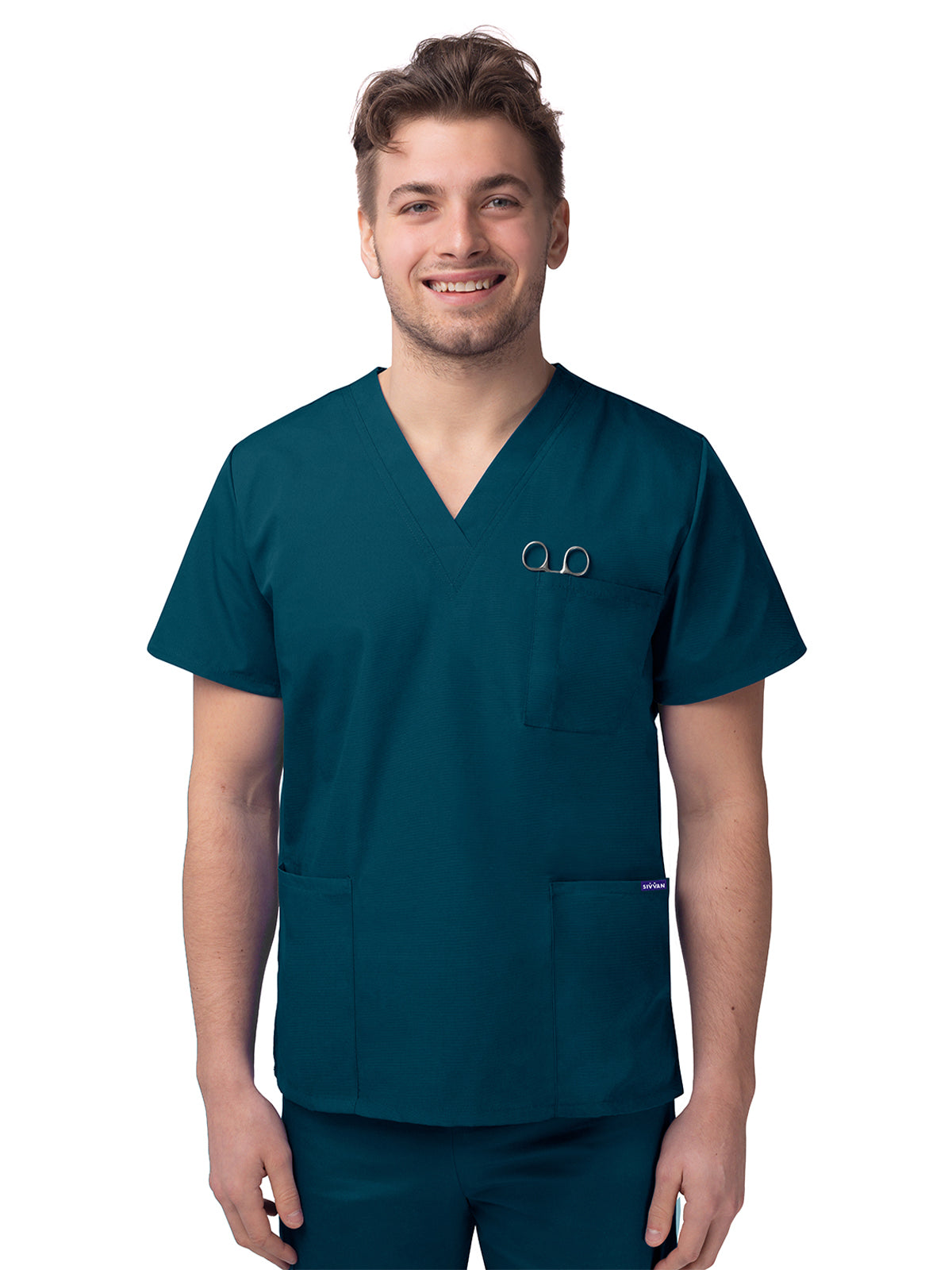 Adar - Sivvan - Unisex V-Neck 3 Pocket Top