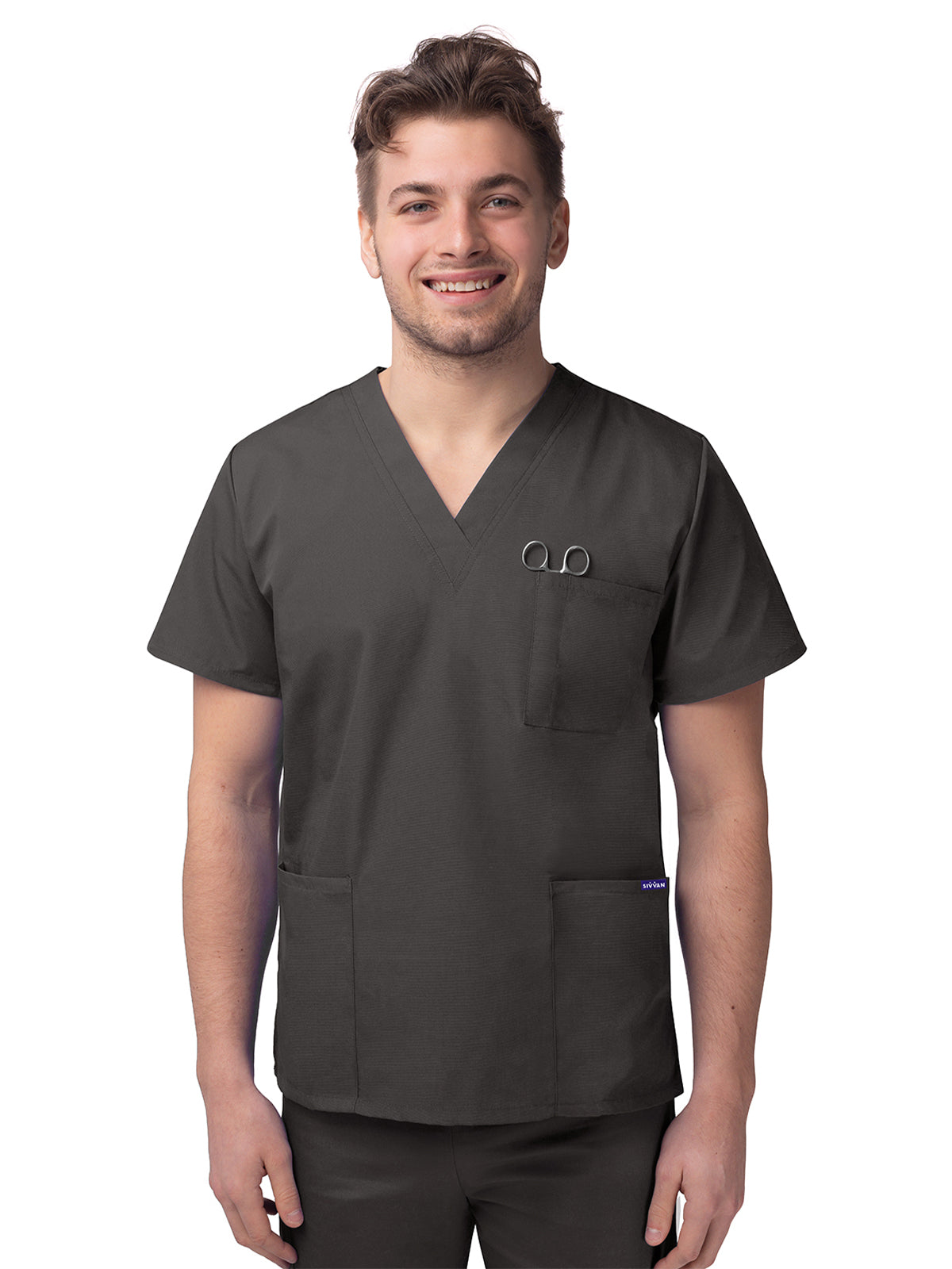 Adar - Sivvan - Unisex V-Neck 3 Pocket Top