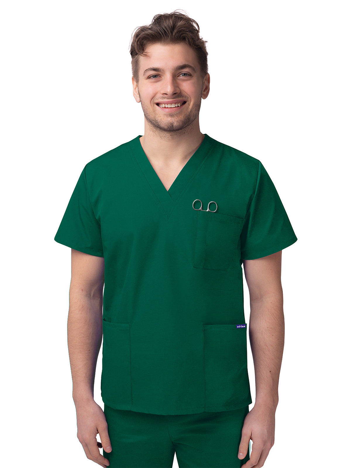 Adar - Sivvan - Unisex V-Neck 3 Pocket Top