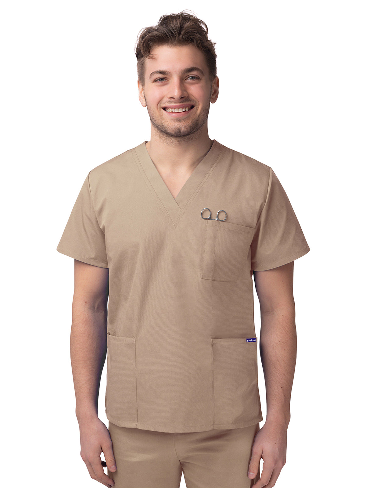 Adar - Sivvan - Unisex V-Neck 3 Pocket Top