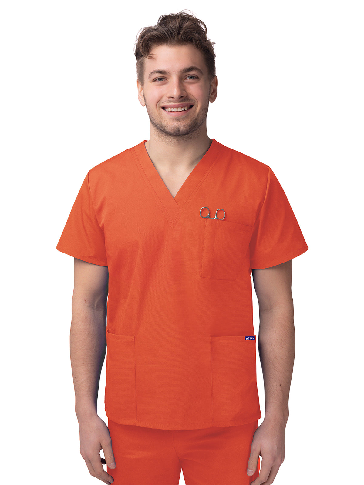Adar - Sivvan - Unisex V-Neck 3 Pocket Top