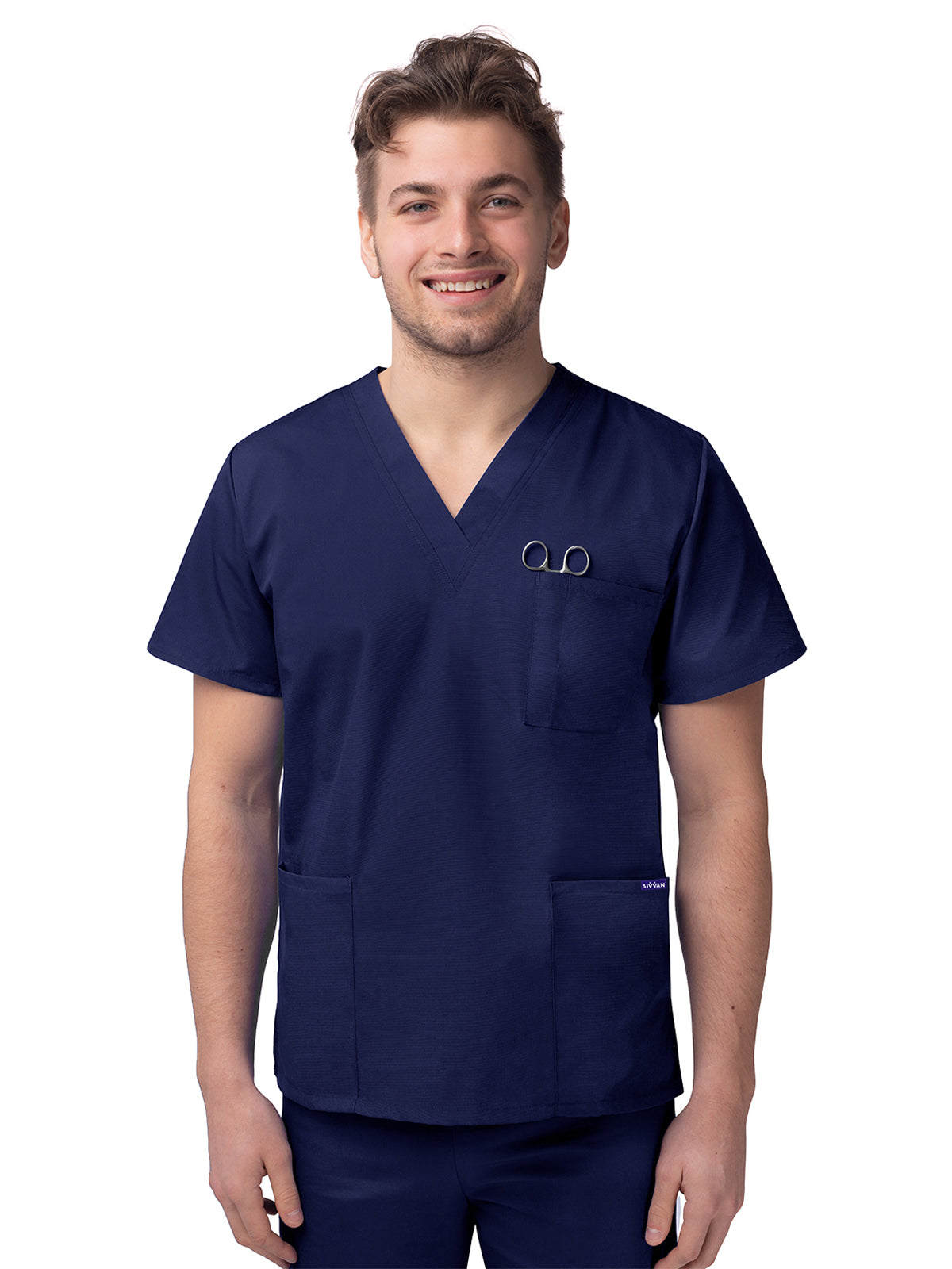 Adar - Sivvan - Unisex V-Neck 3 Pocket Top