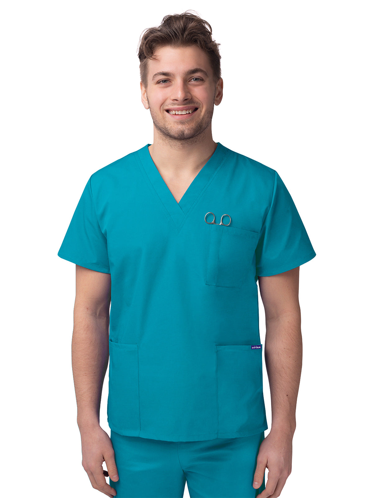 Adar - Sivvan - Unisex V-Neck 3 Pocket Top