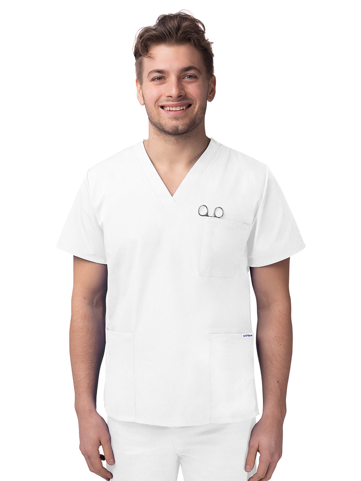 Adar - Sivvan - Unisex V-Neck 3 Pocket Top