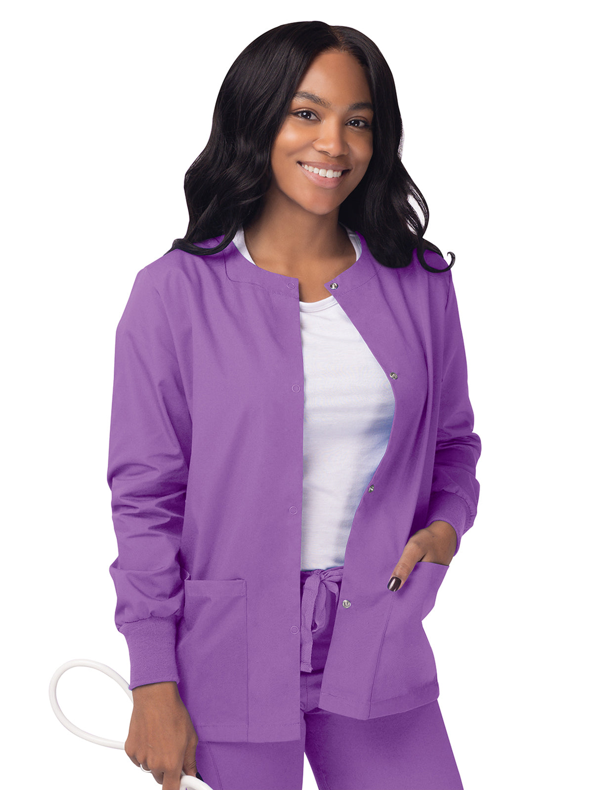 Adar - Sivvan - Women's Warm-Up Snap Close Jacket
