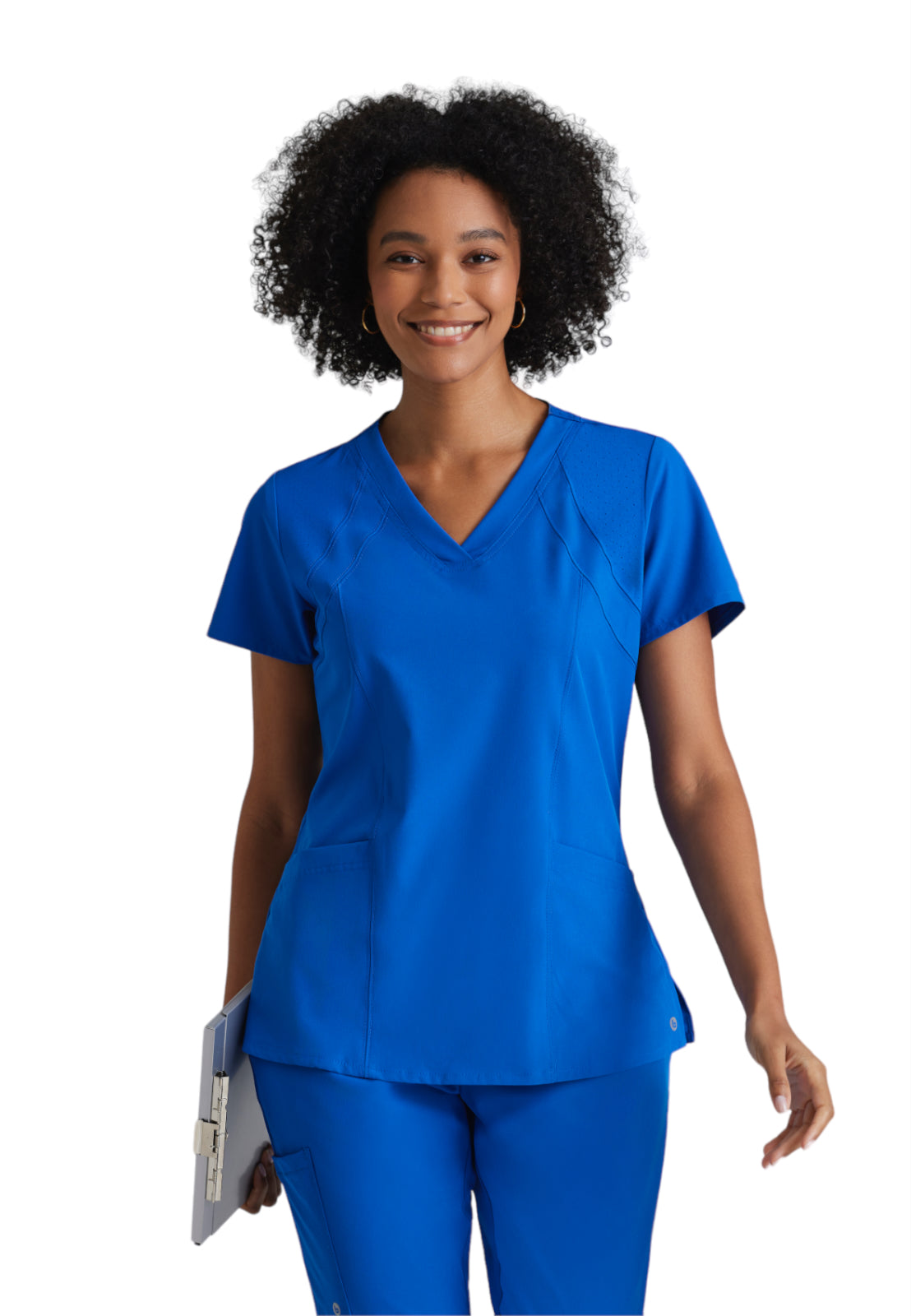 Barco One - Women's Four-Pocket V-Neck Racer Scrub Top