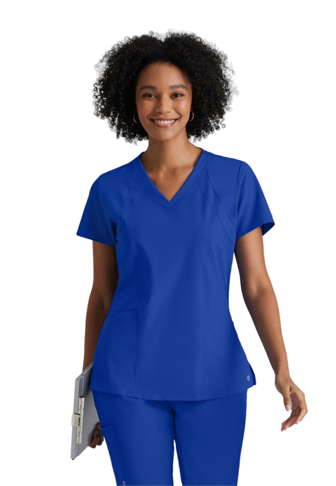 Barco One - Women's Four-Pocket V-Neck Racer Scrub Top