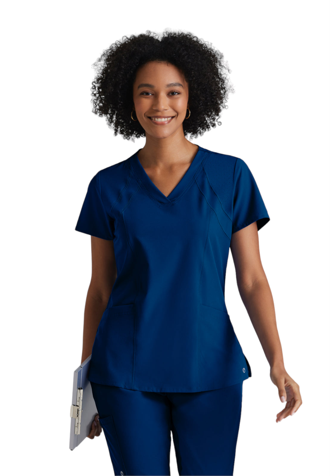 Barco One - Women's Four-Pocket V-Neck Racer Scrub Top
