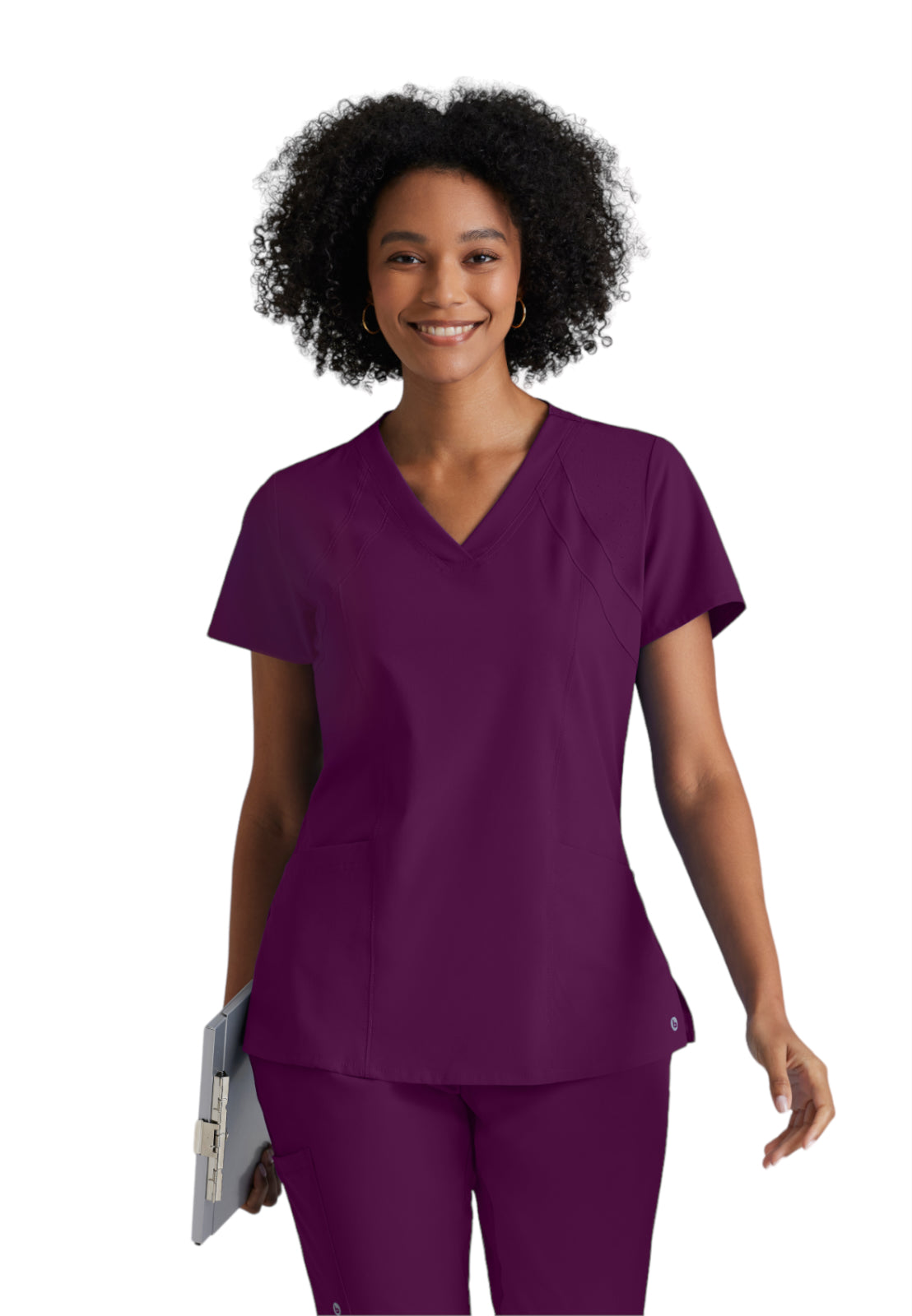 Barco One - Women's Four-Pocket V-Neck Racer Scrub Top