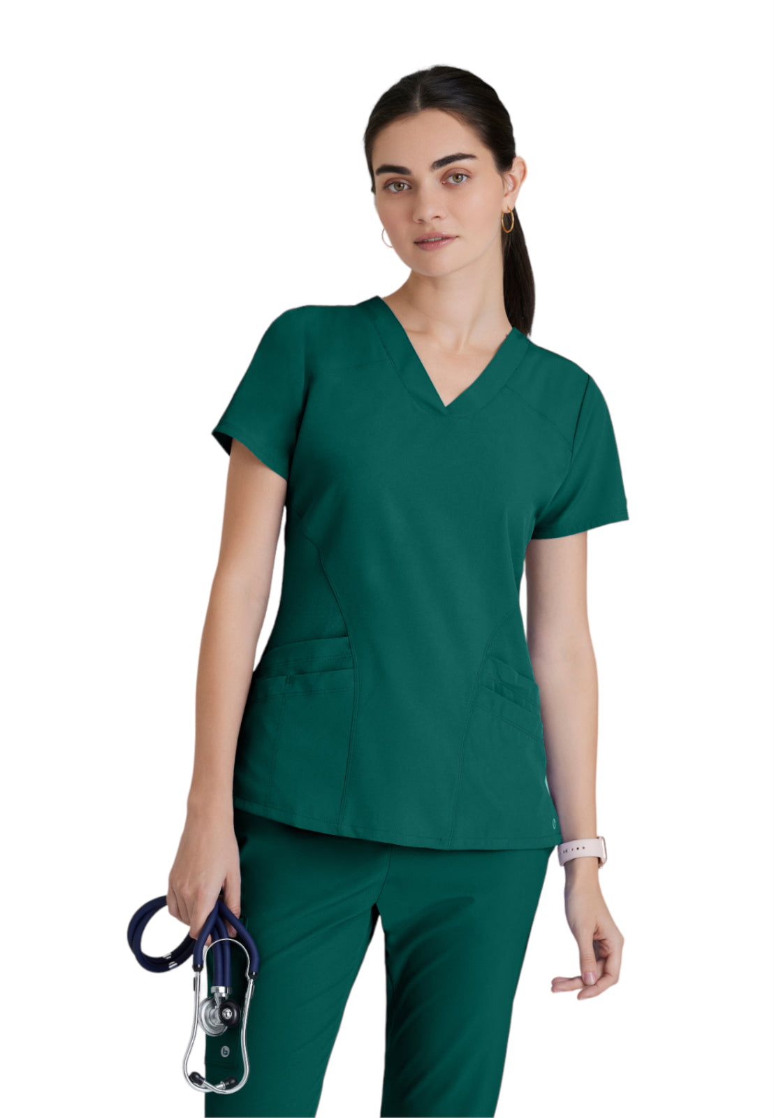 Barco One - Women's Five-Pocket V-Neck Pulse Scrub Top