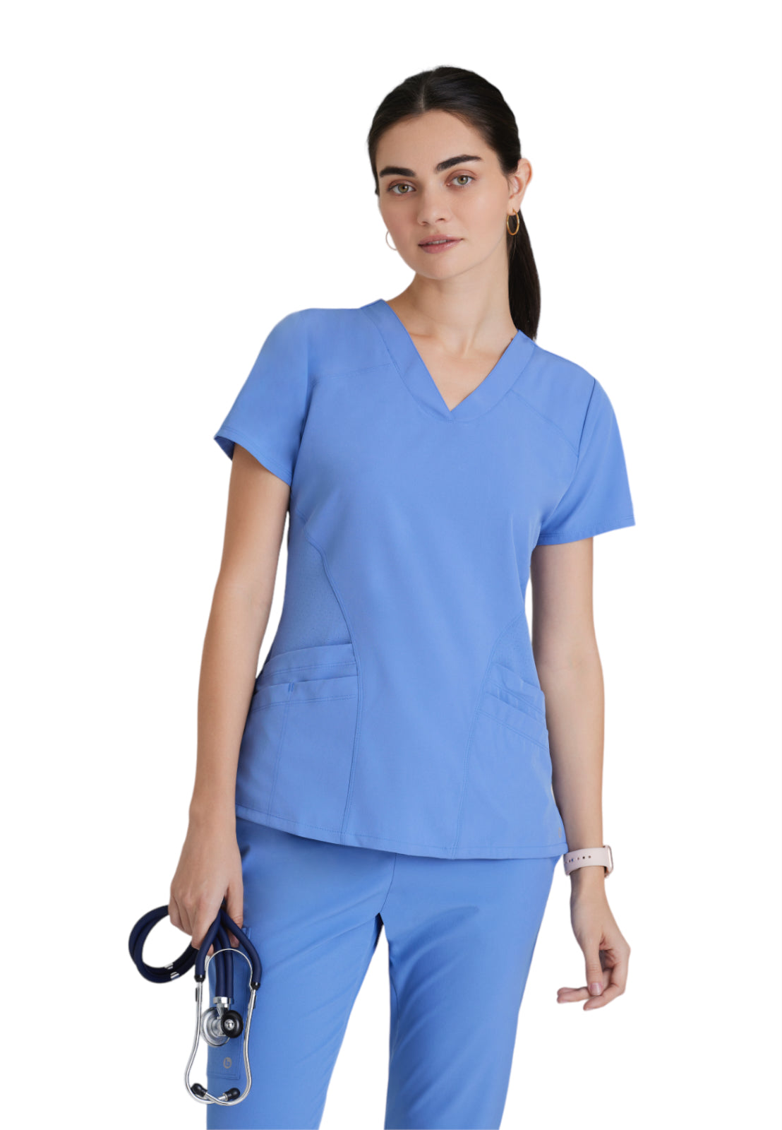 Barco One - Women's Five-Pocket V-Neck Pulse Scrub Top