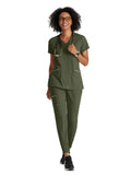 Barco One Performance Knit - Women's Two-Pocket V-Neck Victory Scrub Top