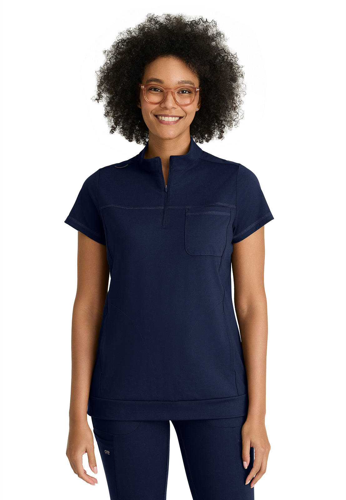 Barco One Performance Knit - Women's Three-Pocket Mock Neck Vigor Scrub Top