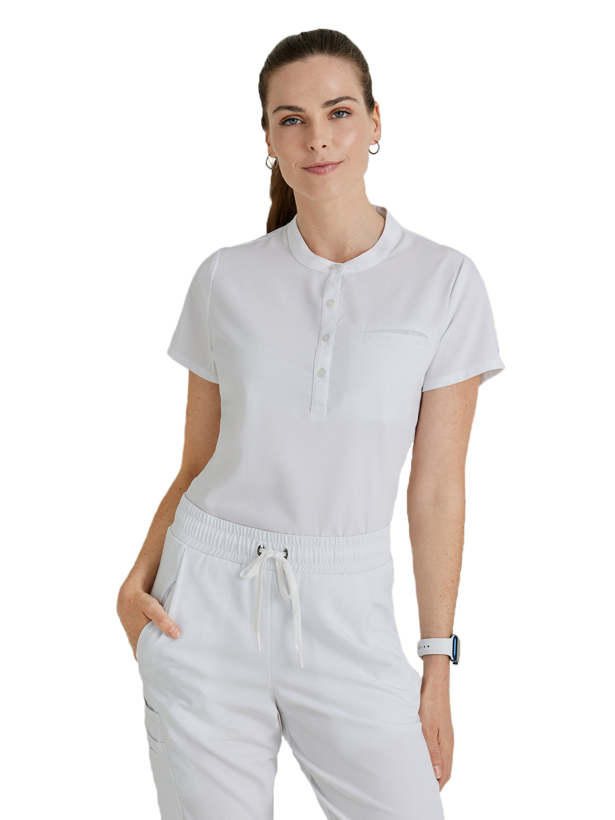 Barco Unify - Women's One-Pocket Henley Style Mission Scrub Top