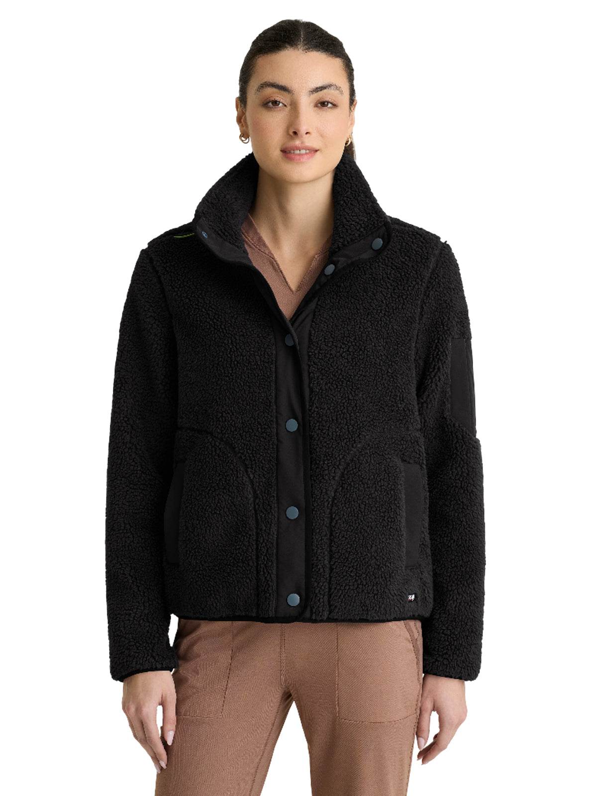 Grey's Anatomy Spandex Stretch - Women's Three-Pocket Sherpa Carol Jacket