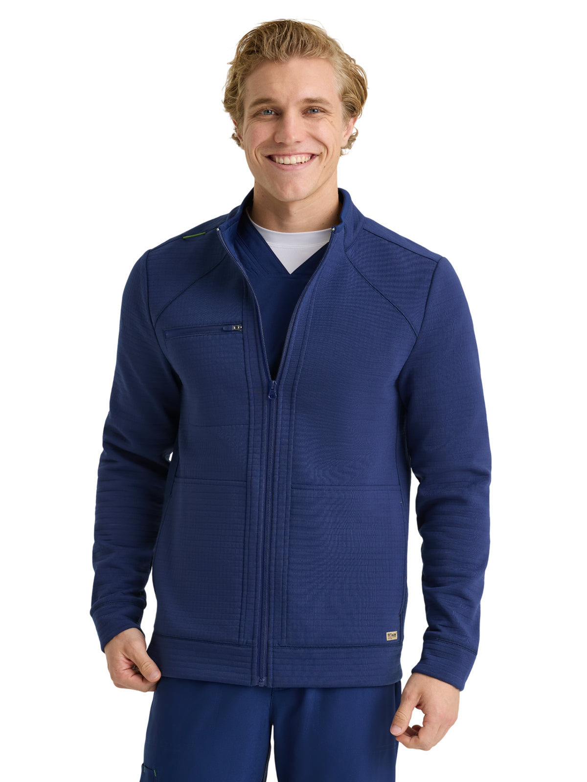 Grey's Anatomy Evolve Stretch - Men's Five-Pocket Waffle Knit Ron Jacket