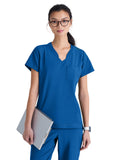 Grey's Anatomy Evolve Stretch - Women's One-Pocket Banded V-Neck Sway Scrub Top
