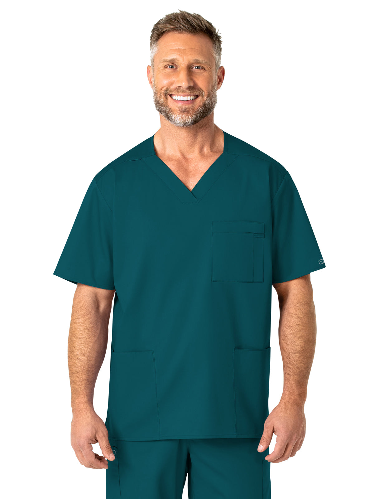 Wink - WORK - Men's Four-Pocket Modified V-Neck Top