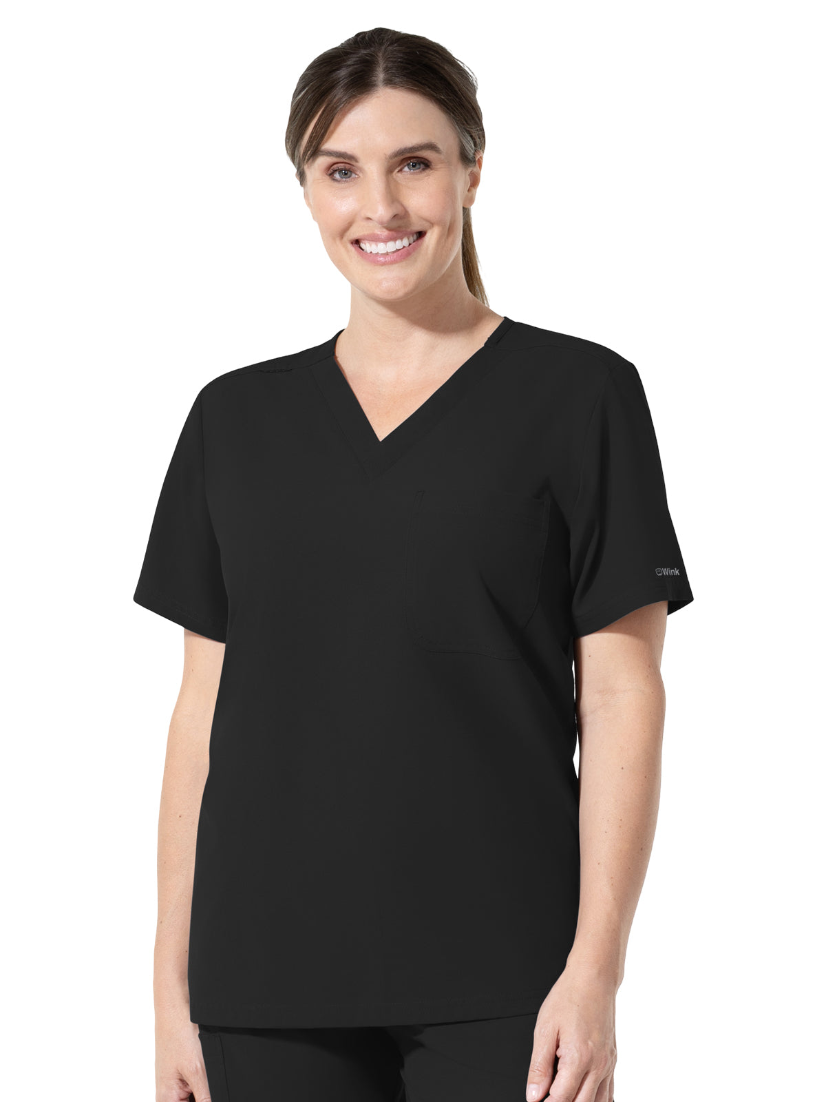 Wink - Nurtur - Unisex One-Pocket V-Neck Scrub Top