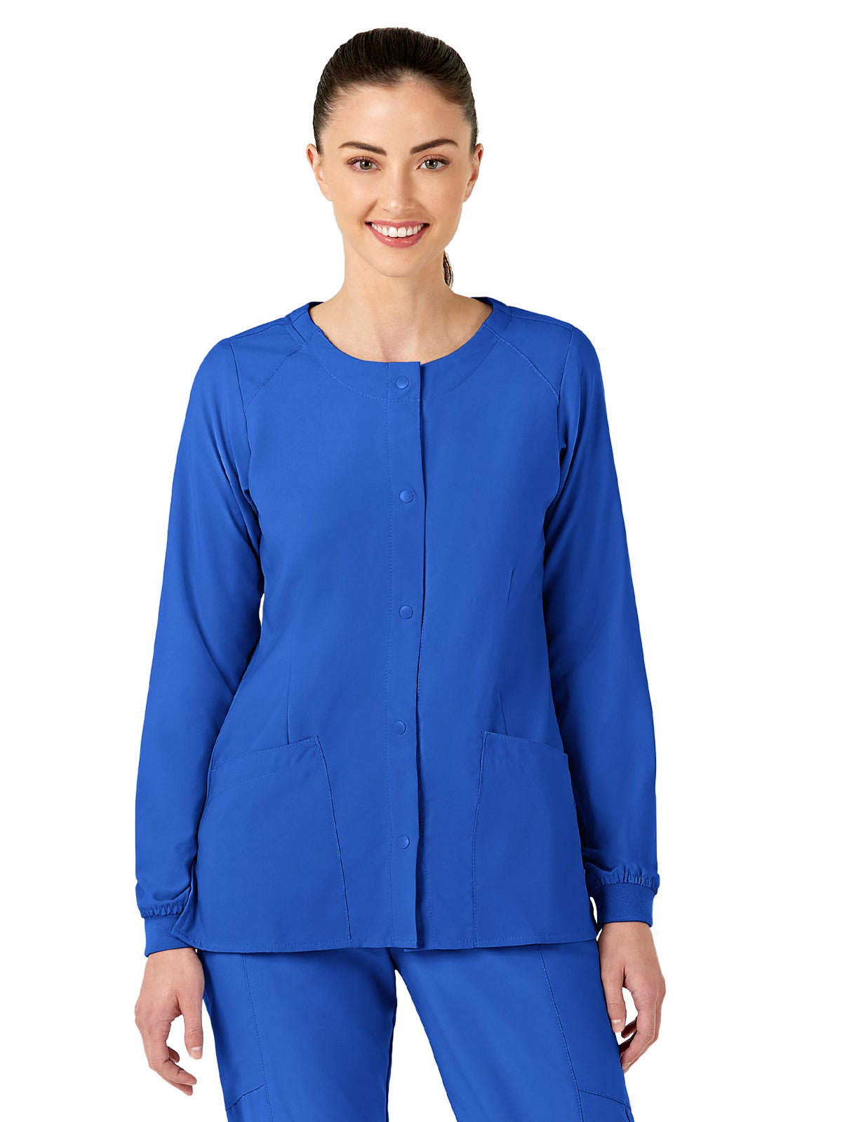 Wink - W123 - Women's Two-Pocket Crew Neck Jacket