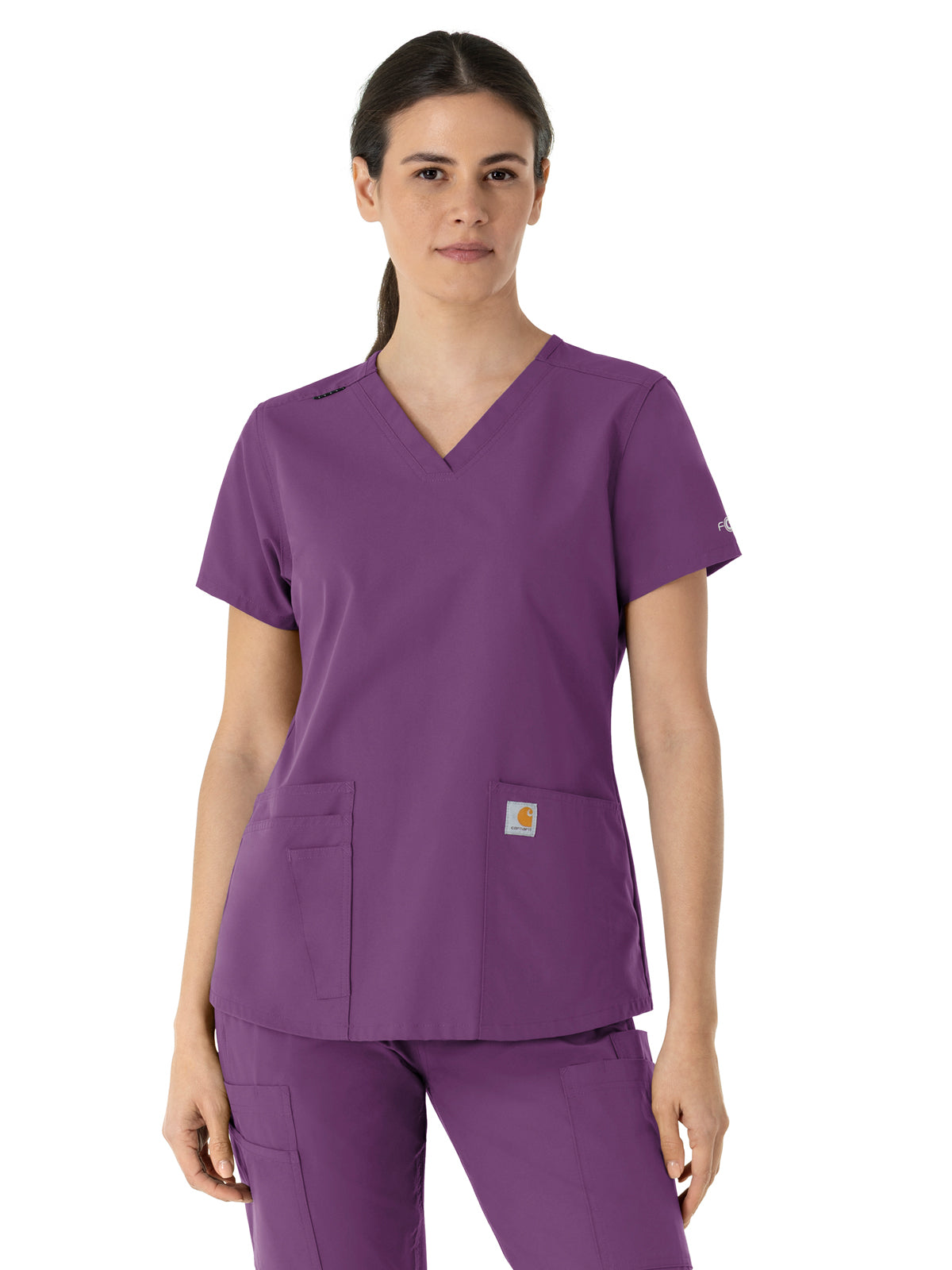 Carhartt Scrubs - Force Essentials - Women's Five-Pocket Modern Fit V-Neck Top