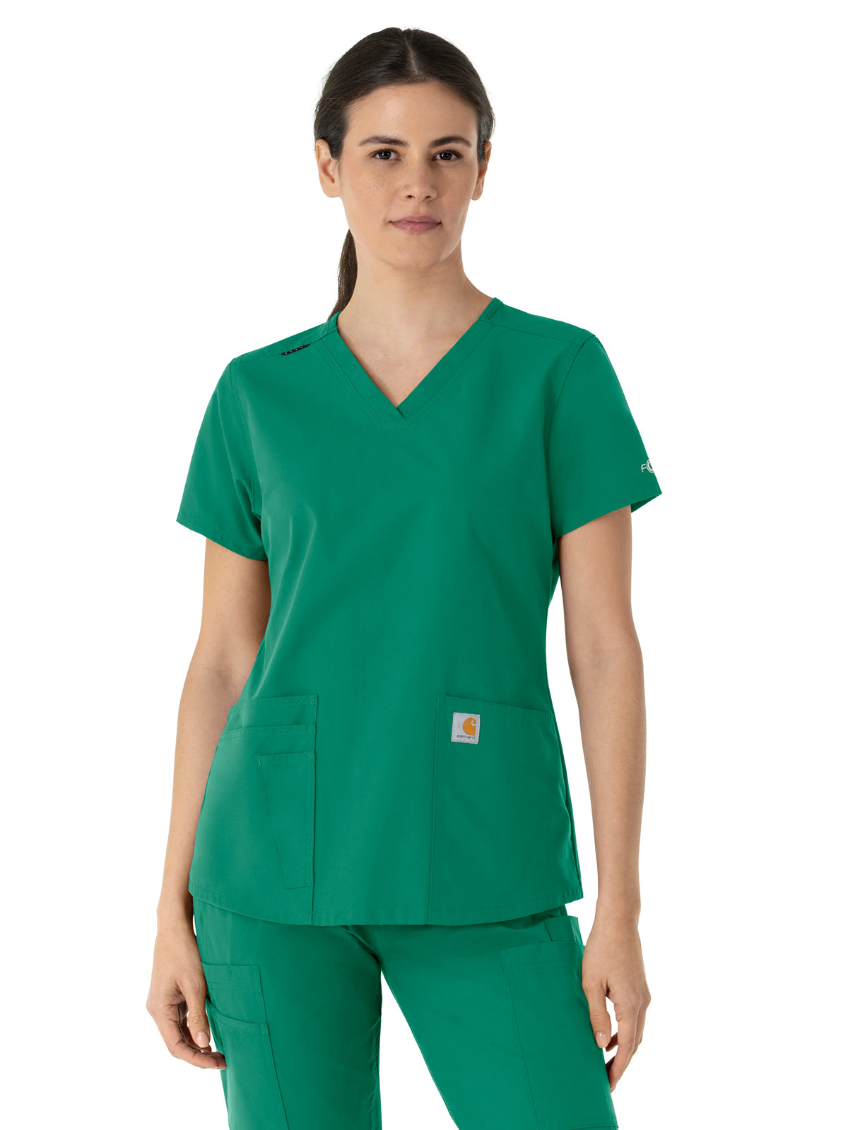 Carhartt Scrubs - Force Essentials - Women's Five-Pocket Modern Fit V-Neck Top