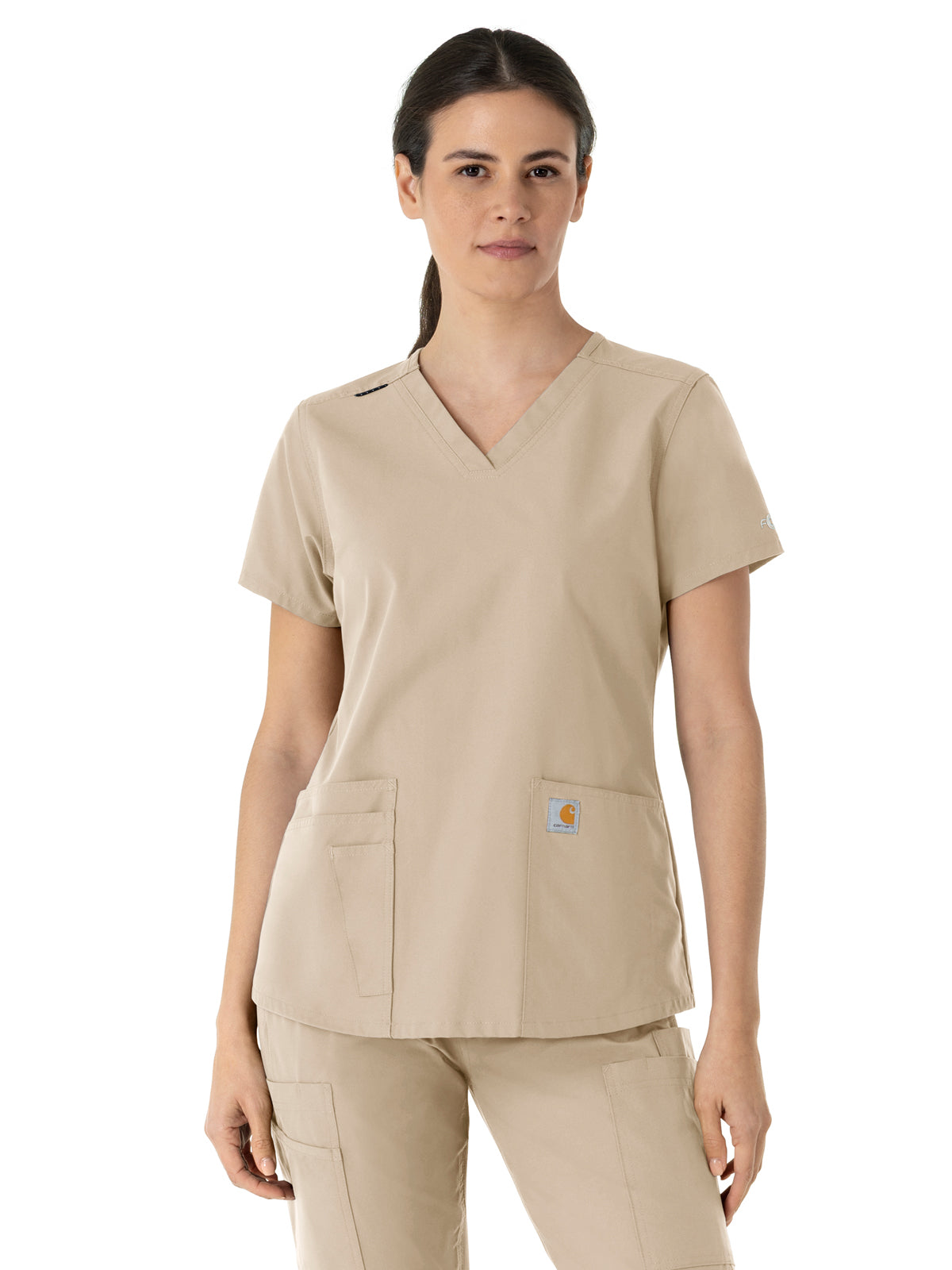 Carhartt Scrubs - Force Essentials - Women's Five-Pocket Modern Fit V-Neck Top