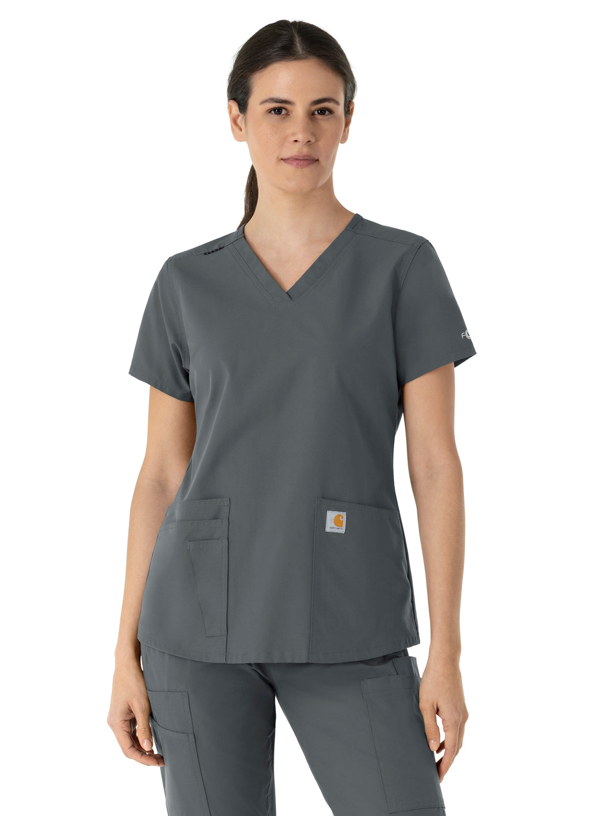Carhartt Scrubs - Force Essentials - Women's Five-Pocket Modern Fit V-Neck Top