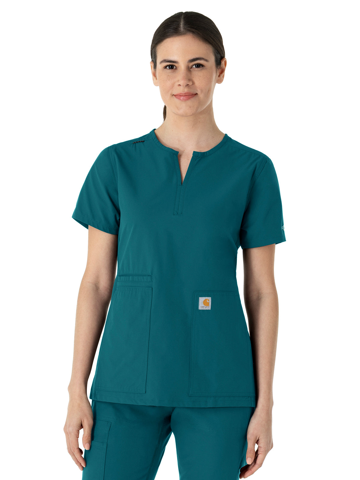 Carhartt Scrubs - Force Essentials - Women's Three-Pocket Notch Neck Top