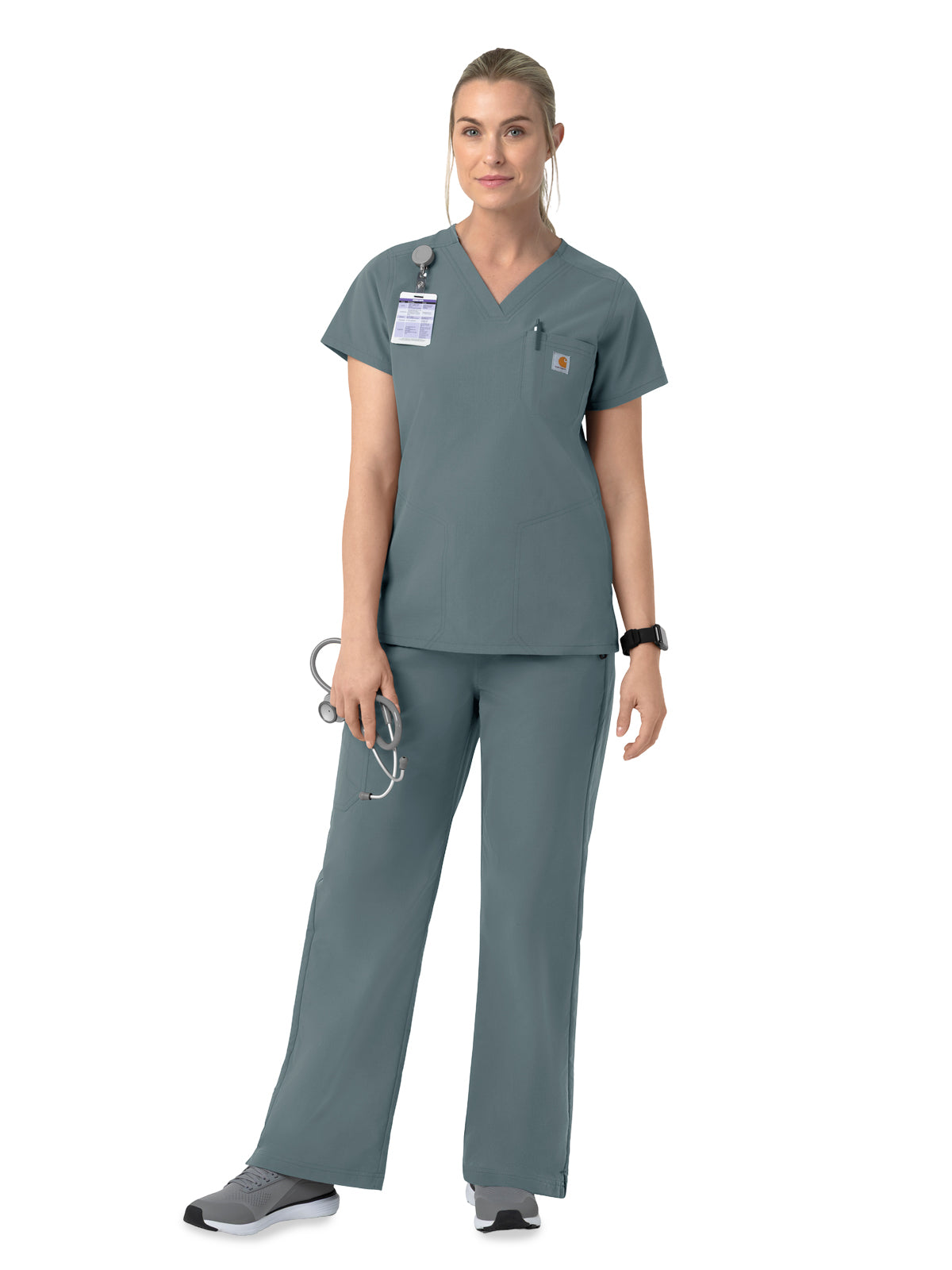 Carhartt Scrubs - RRugged Flex FLD & RSCU - Women's Four-Pocket V-Neck Scrub Top